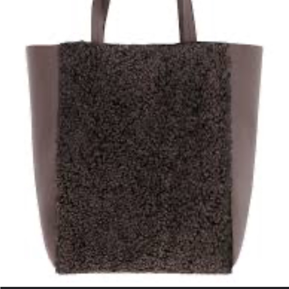 Banana Republic Ashbury Shearling Leather Tote - Picture 2 of 9